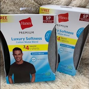 8 Hanes Premium Tagless Fresh IQ T-Shirts Men S